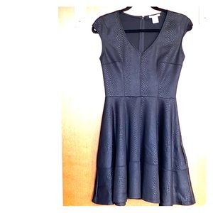 stretchy Aline dress w/ subtle snakeskin pattern